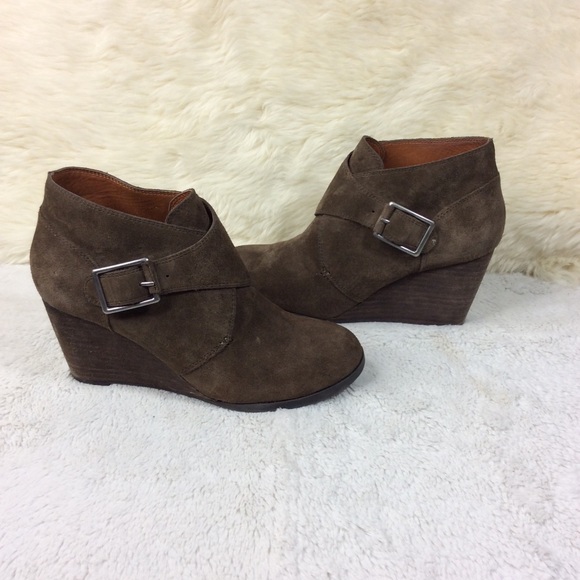 Lucky Brand Shoes - Lucky Brand Sumarah Wedge Ankle Booties Size 6 B/